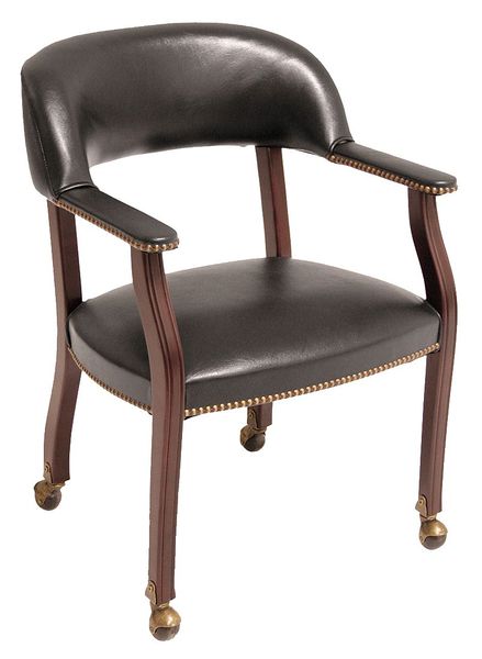 BlackTraditional, 24W25L31H, Fixed, Wood, Metal, VinylSeat, Ivy LeagueSeries