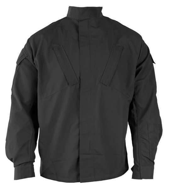 Black Polyester/Cotton Military Coat size S