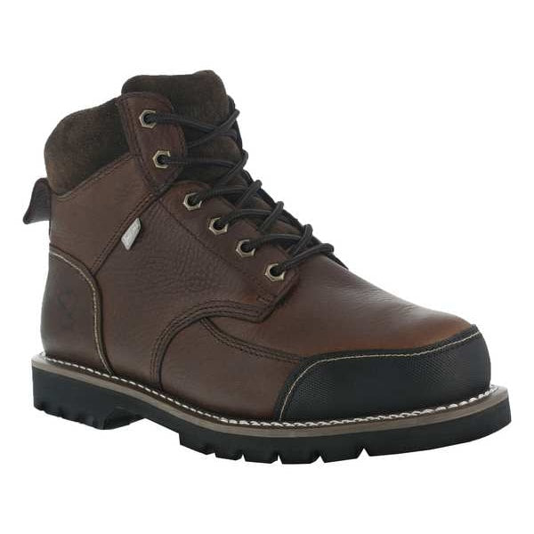 Size 8 Men's 6 in Work Boot Steel Work Boot, Brown