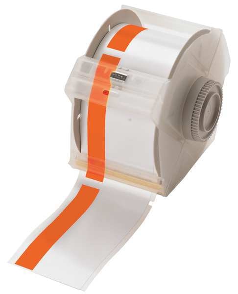 Label Tape Cartridge, White/Yellow, Labels/Roll: Continuous