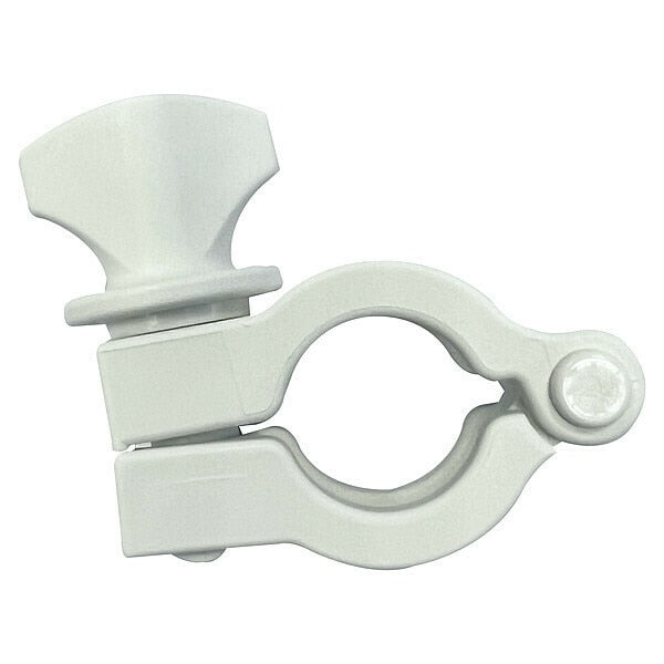 Hinge Clamp, Nylon, 1/2 to 3/4 In Pipe