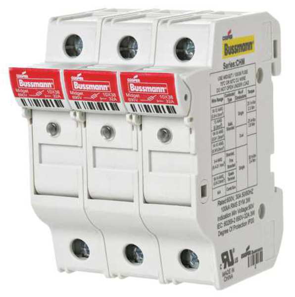 Fuse Holder, 30 Amp, 600AC, 3P