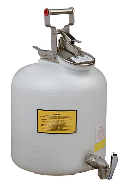 Disposal Can, 5 Gal., White, Polyethylene