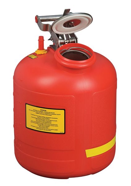 Disposal Can, 5 Gal., Red, Polyethylene