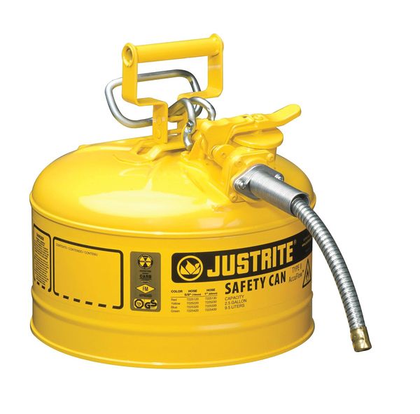 2-1/2 gal. Yellow Steel Type II Safety Can for Diesel