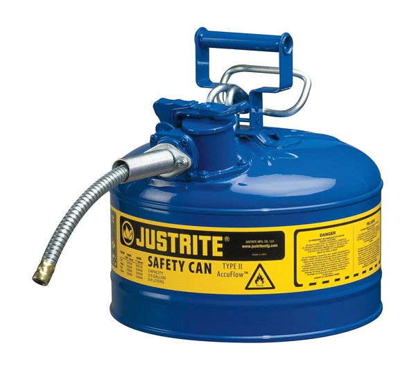 2-1/2 gal. Blue Steel Type II Safety Can for Kerosene