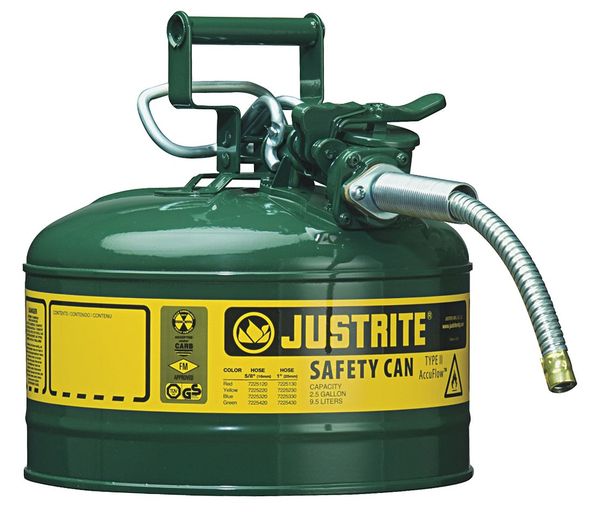 2-1/2 gal. Green Steel Type II Safety Can for Oil