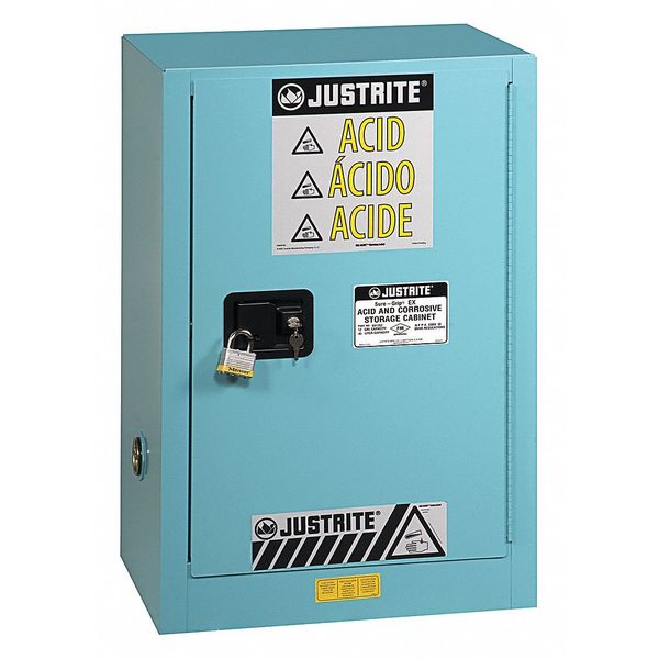 Corrosive Safety Cabinet, Steel, Blue
