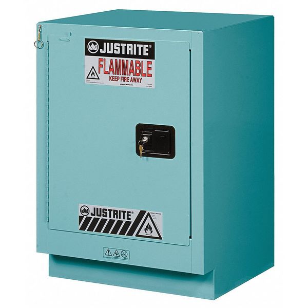 Corrosive Safety Cabinet, Blue, 15 gal.