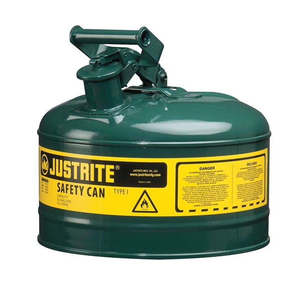 2-1/2 gal. Green Steel Type I Safety Can for Oil