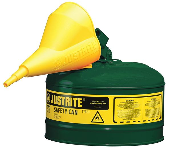2-1/2 gal. Green Steel Type I Safety Can for Oil
