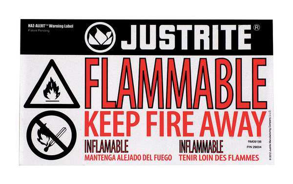 Safety Band Label, 6 In. H