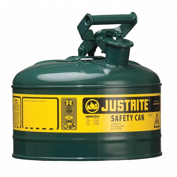 1 gal. Green Steel Type I Safety Can for Oil