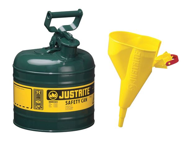 2 gal. Green Steel Type I Safety Can for Oil