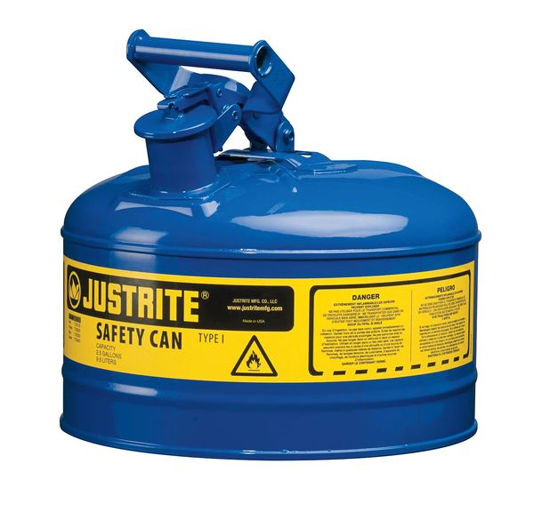 2-1/2 gal. Blue Steel Type I Safety Can for Kerosene