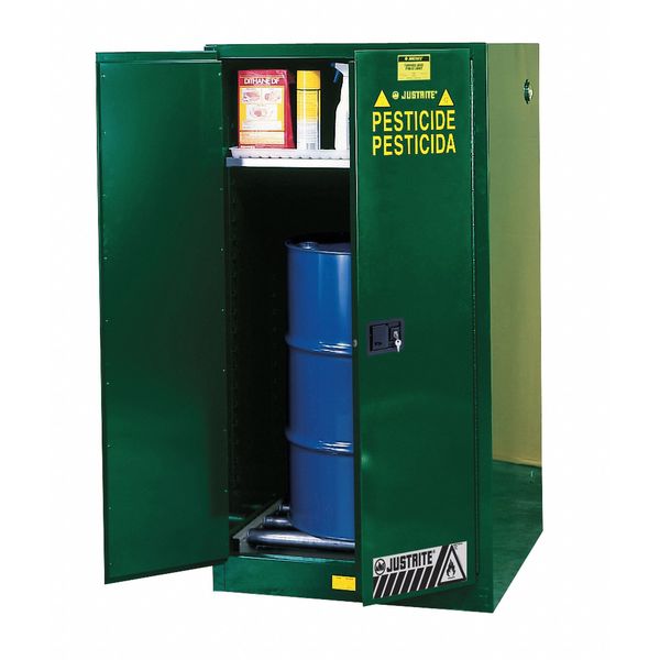 Safety Cabinet, Pesticide, 55 gal, Gray