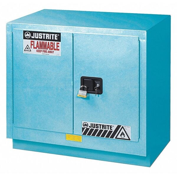Corrosive Safety Cabinet, Blue, 23 gal.