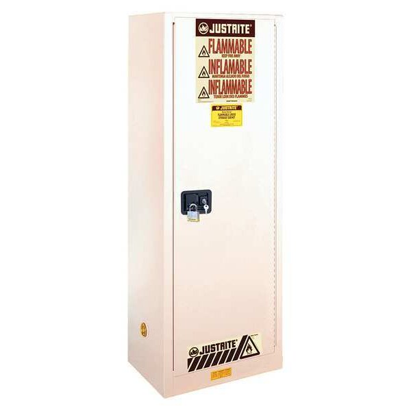 Flammable Cabinet, 22 gal., White