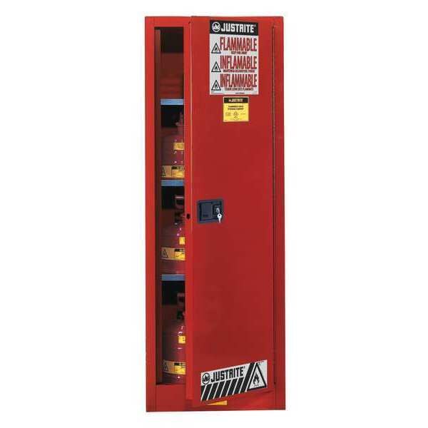 Flammable Cabinet, 54 gal., Red