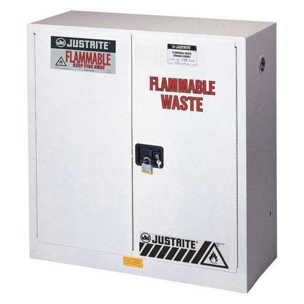 Flammable Cabinet, 45 gal., White