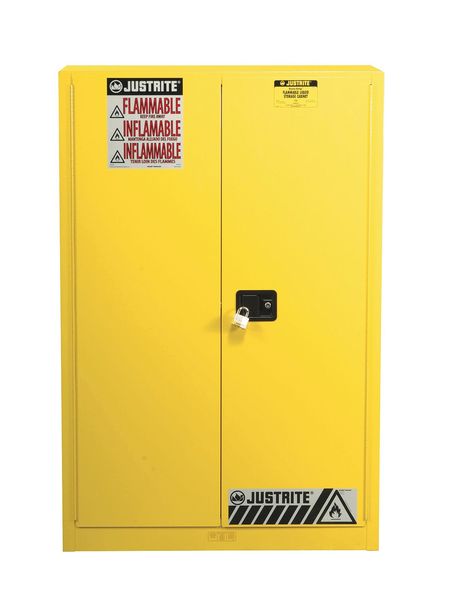 Flammable Cabinet, 60 gal., Yellow