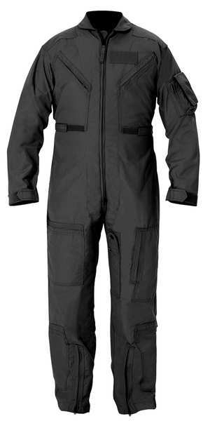 Coverall, Chest 47 to 48In., Black