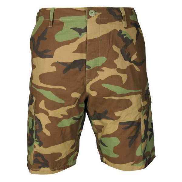 Mens Tactical Shorts, Woodland Camo, XL