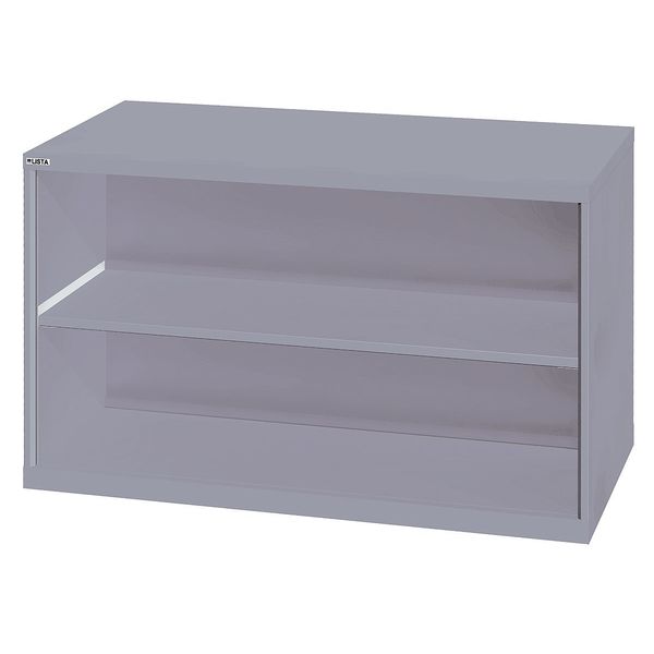 Steel Open Front Shelf Base Storage Cabinet, 56-1/2 in W, 33-1/2 in H