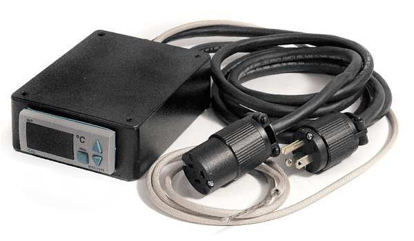 Digital Temperature Controller, On/Off, Benchtop, 184-253VAC, Â°F, K-Type