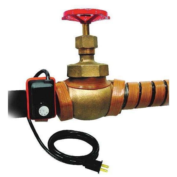 Heating Tape, Adjustable Thermostat Control, 120VAC, 432W, 2