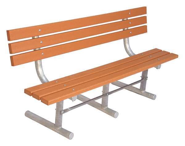 Outdoor Bench, 72 in. L, Woodtone