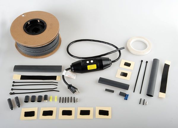 Electric Heating Cable Kit, 240VAC, 100 ft Length