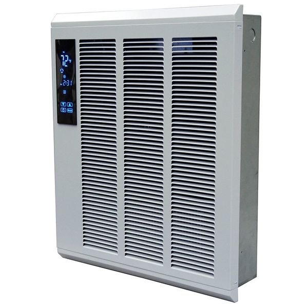 Recessed Electric Wall-Mount Heater, Recessed or Surface, 277V AC