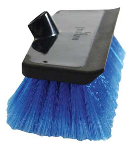 10 in W Soft Brush Head, 4 in L Brush, Blue, Polypropylene