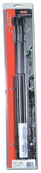Gas Spring Set, 17 in. W, Steel, Black, PK2