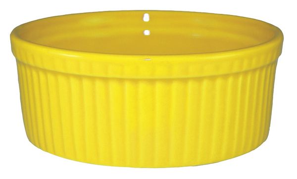 Fluted Ramekin, 6 Oz, Yellow, PK36