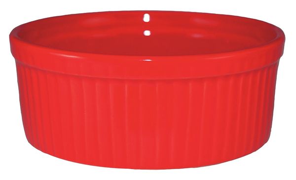 Fluted Ramekin, 8 Oz, Red, PK36