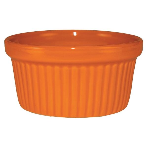 Fluted Ramekin, 3 Oz, Orange, PK36