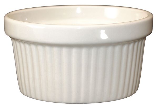 Fluted Ramekin, 4 Oz, American White, PK36