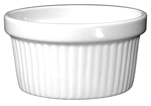 Fluted Ramekin, 4 Oz, European White, PK36