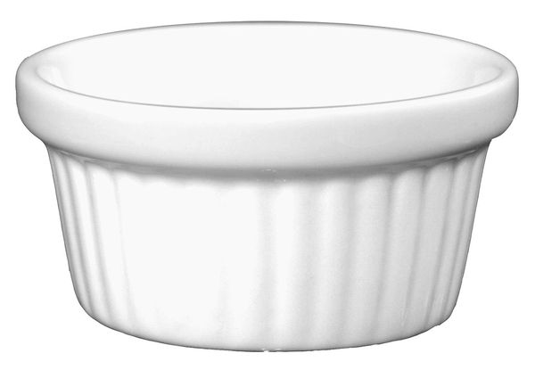 Fluted Ramekin, 2-3/4 Oz, Europn Wht, PK48