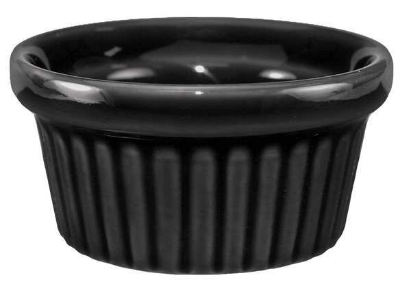 Fluted Ramekin, 2 Oz, Black, PK36