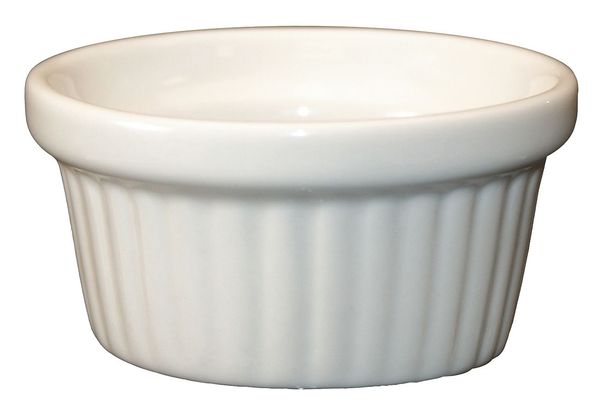 Fluted Ramekin, 2 Oz, American White, PK36