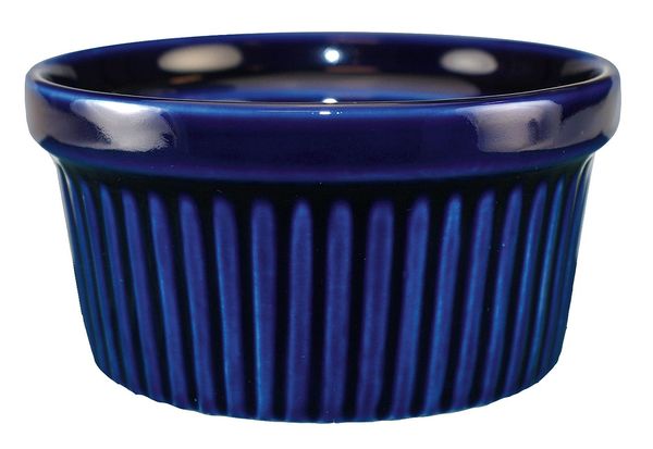 Fluted Ramekin, 4 Oz, Cobalt, PK36