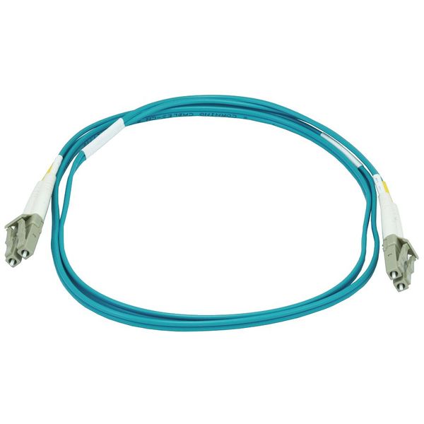 Fiber Optic Patch Cord, LC/LC, 1m, Aqua