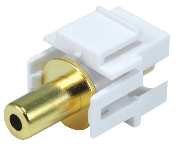 A/V Wallplate, 3.5mm Stero, White
