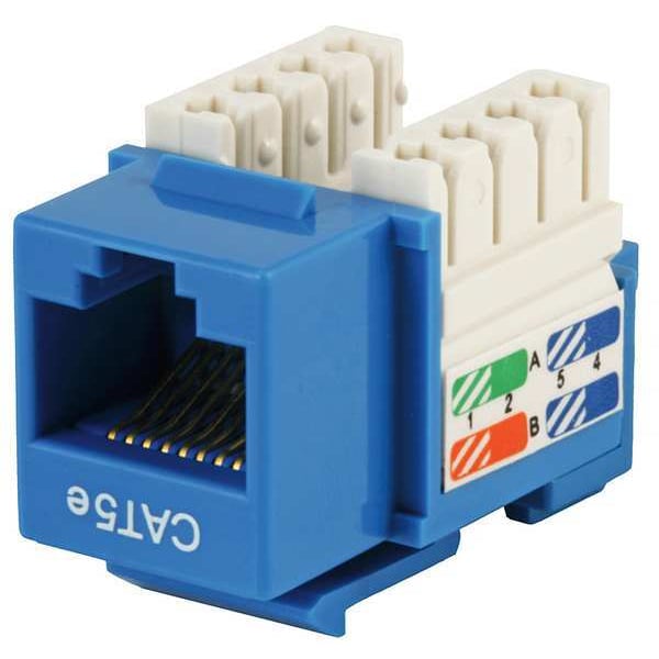 Datacom Jack, Cat5, Punch Down, Blue