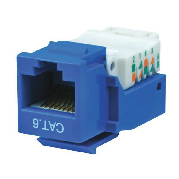 Datacom Jack, Cat6, Tooless, Blue