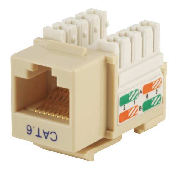 Datacom Jack, Cat6, Punch Down, Beige