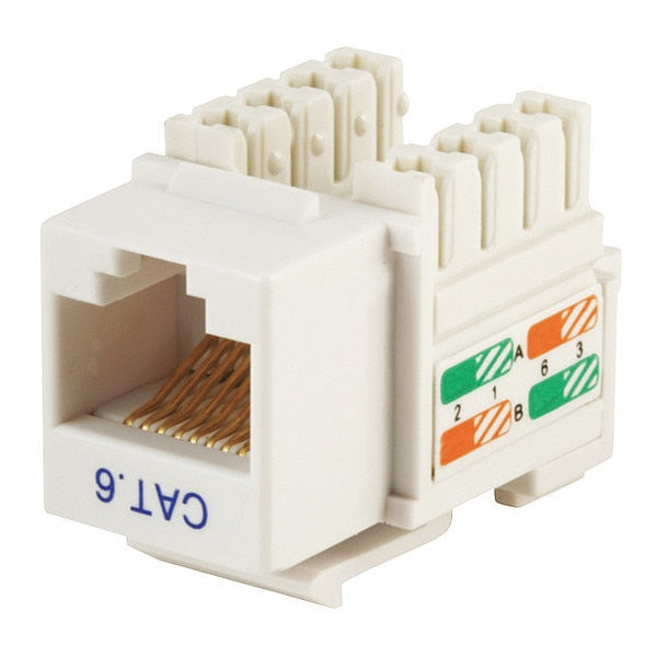 Datacom Jack, Cat6, Punch Down, White
